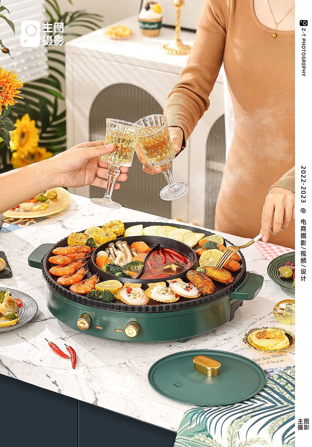 家电摄影｜涮烤盘 电烤盘 烧烤炉 家用电火锅（图ZMzU2NTU4NjM2） - 产品摄影 - 站酷设计师林娴rye原创素材 - 站酷ZCOOL