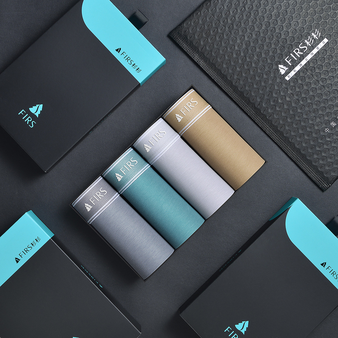 男式内裤造型挂拍摄影