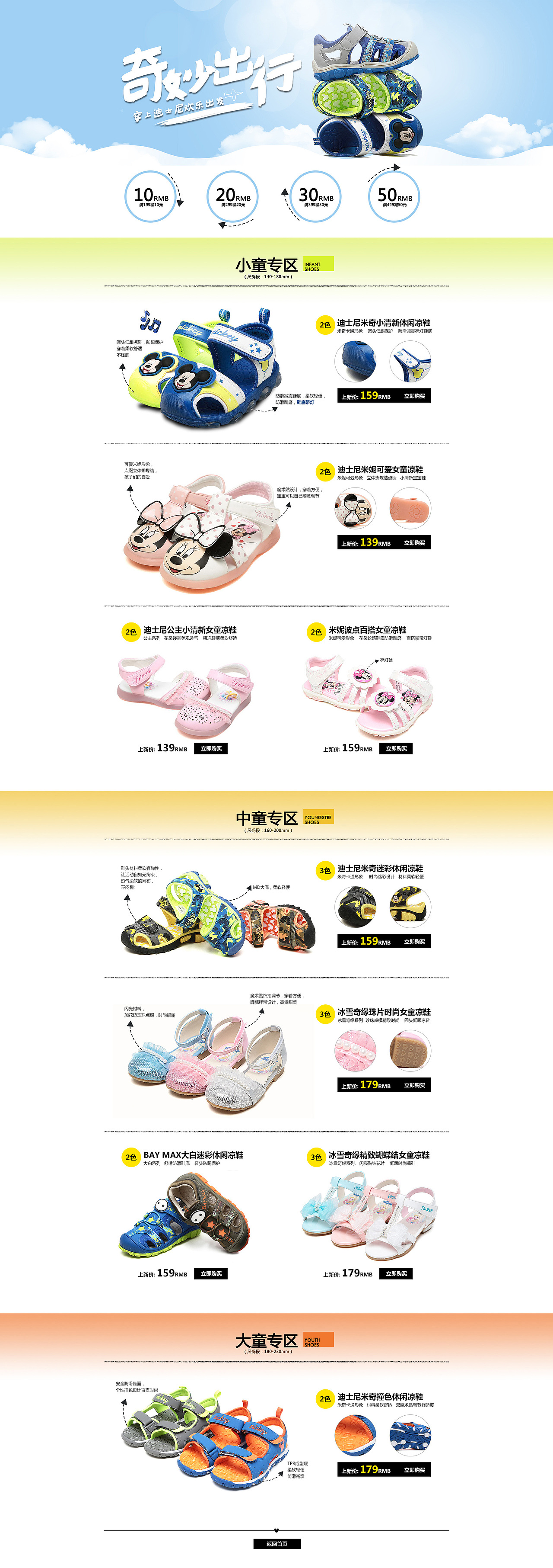 网页设计 店铺活动承接页面