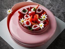 法式甜品的切面图