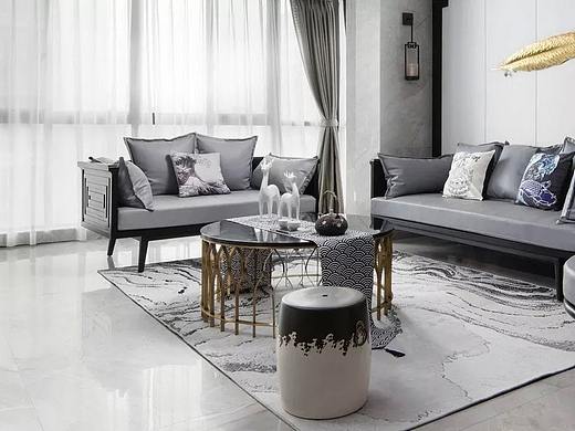 黑白装饰也是一种美，客厅博物馆