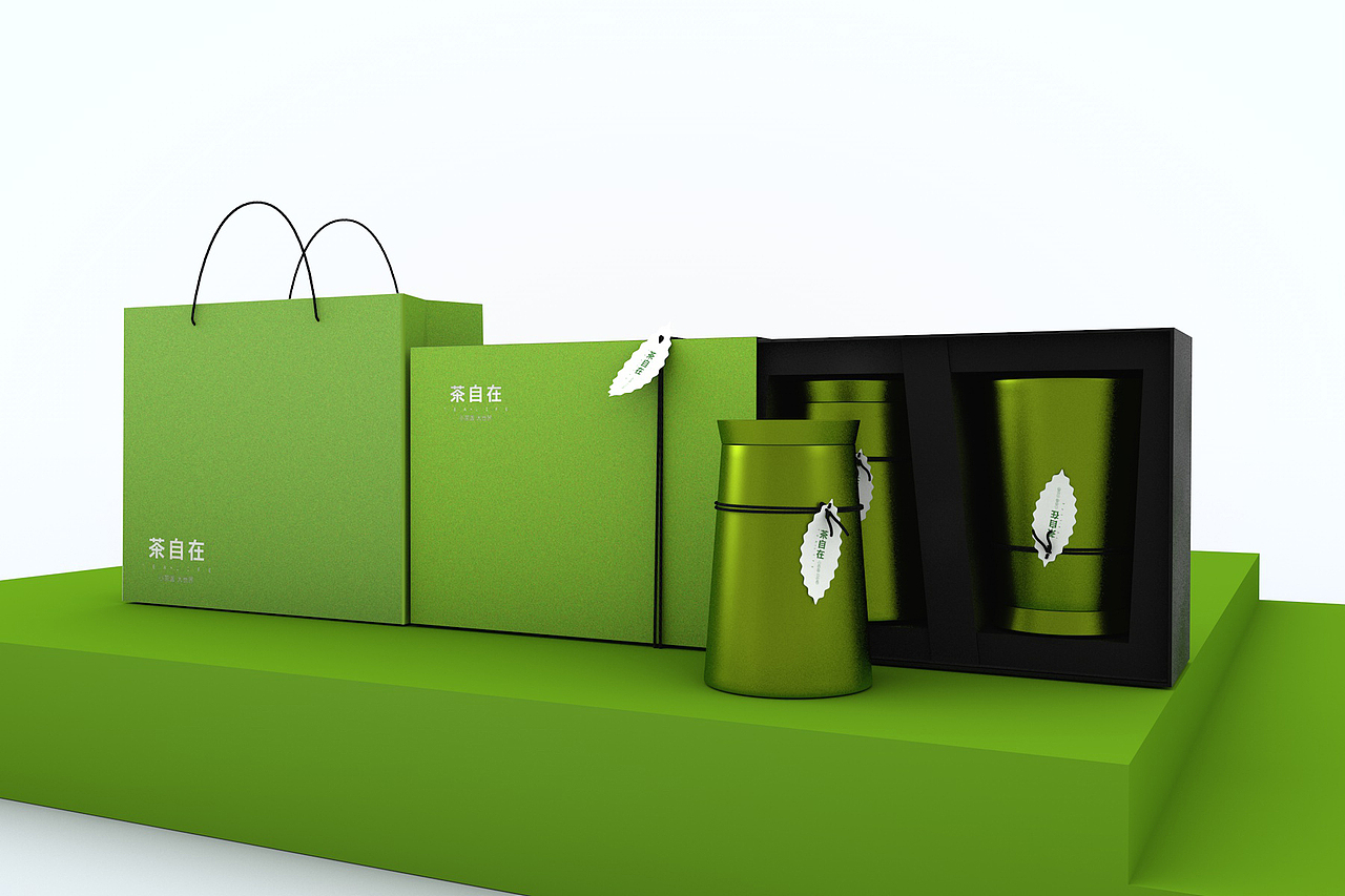 绿茶 白茶 通用包装礼盒设计