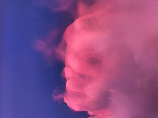 粉红的云 神秘的你