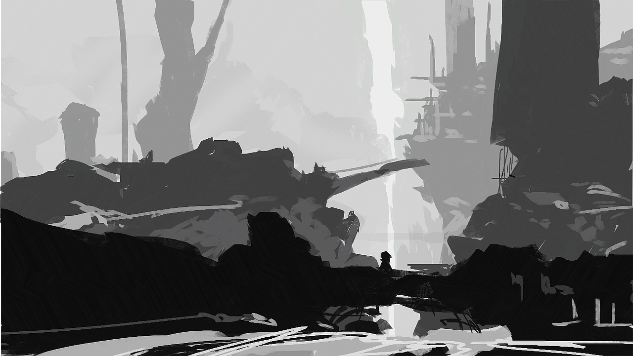 每日黑白场景小练习