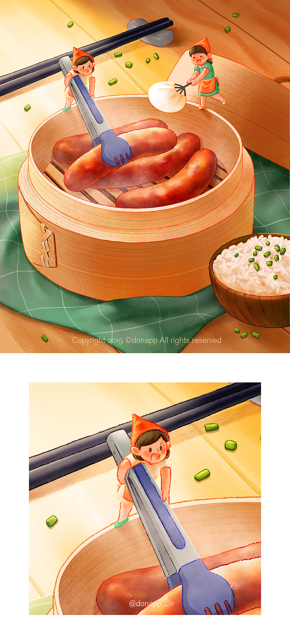 幻想密钥 开创造法门自然行动派 | 「在cdf发现环保之美」插画美食