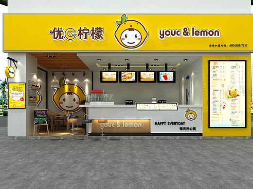 轻快明亮茶饮店