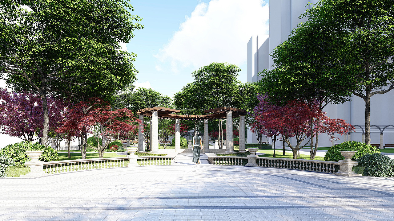 简欧大区景观设计