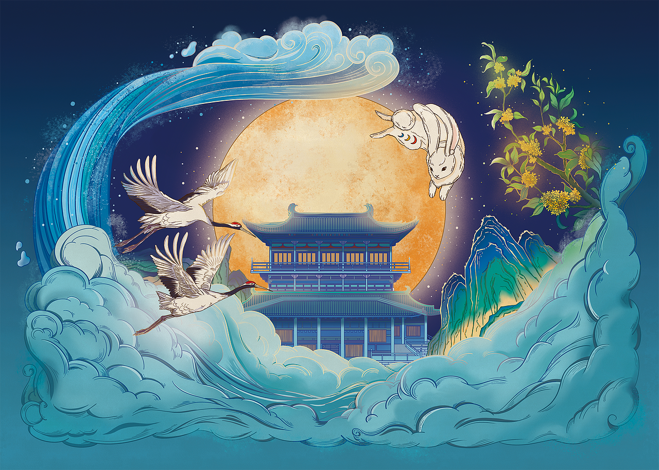 中秋月饼礼盒（图ZMjcwOTY1MjMy） - 包装 - 站酷设计师康康ConCon原创素材 - 站酷ZCOOL