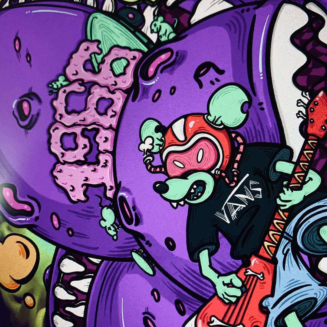 原創(chuàng) 2020VANS 藝術(shù)家插畫征集（圖ZMjEwMjQ2MzAw） - 商業(yè)插畫 - 站酷設(shè)計師以津真天原創(chuàng)素材 - 站酷ZCOOL