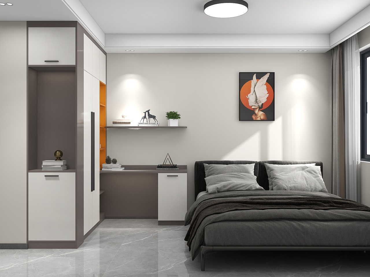 135平现代简约风效果