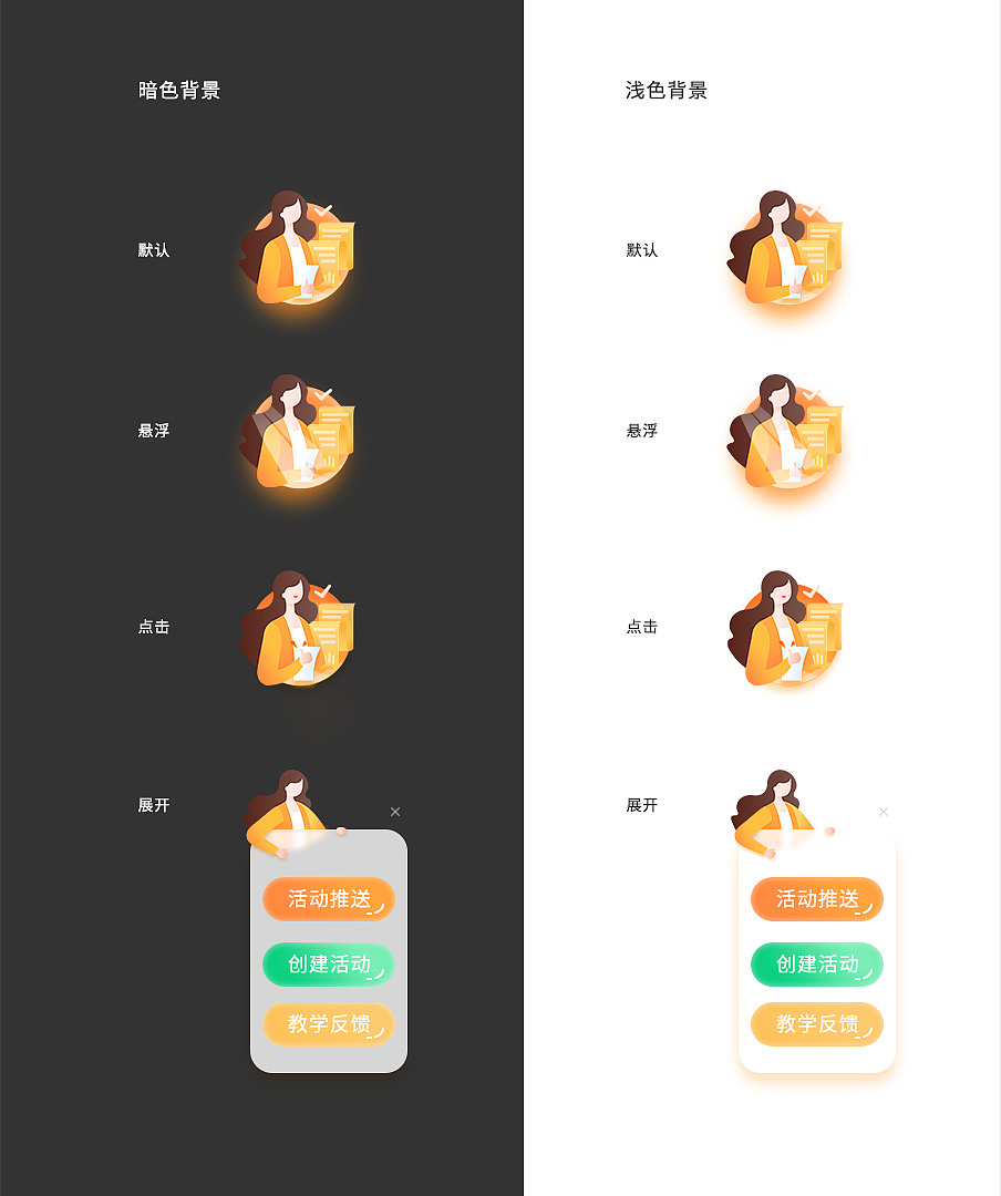 网页悬浮图标设计（图ZMjQyMDI0ODcy） - 交互/UE - 站酷设计师安之若Q原创素材 - 站酷ZCOOL