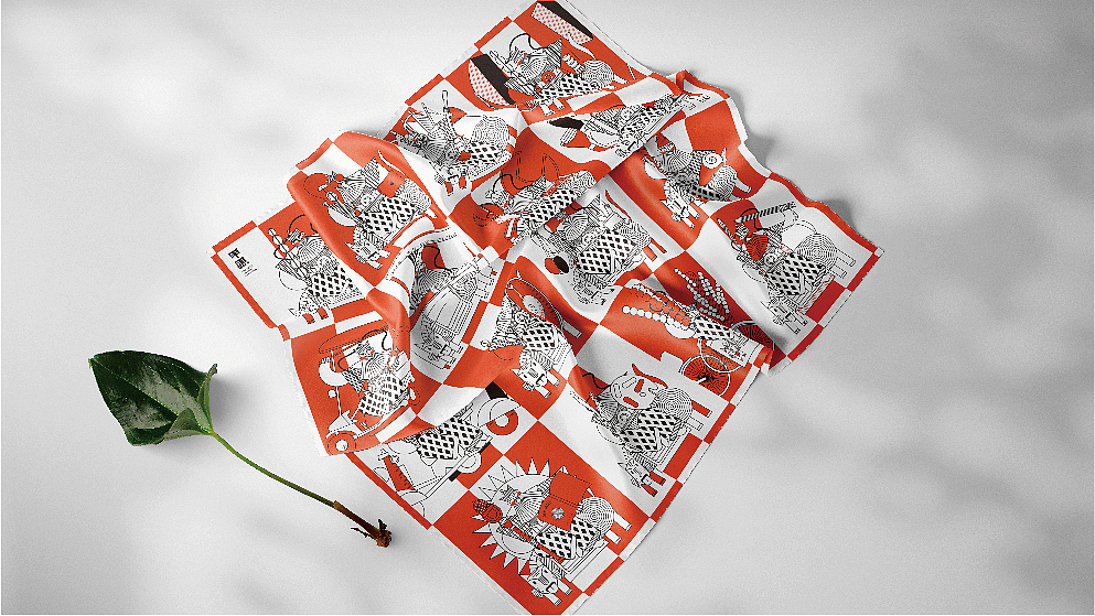 趣系列丝巾设计