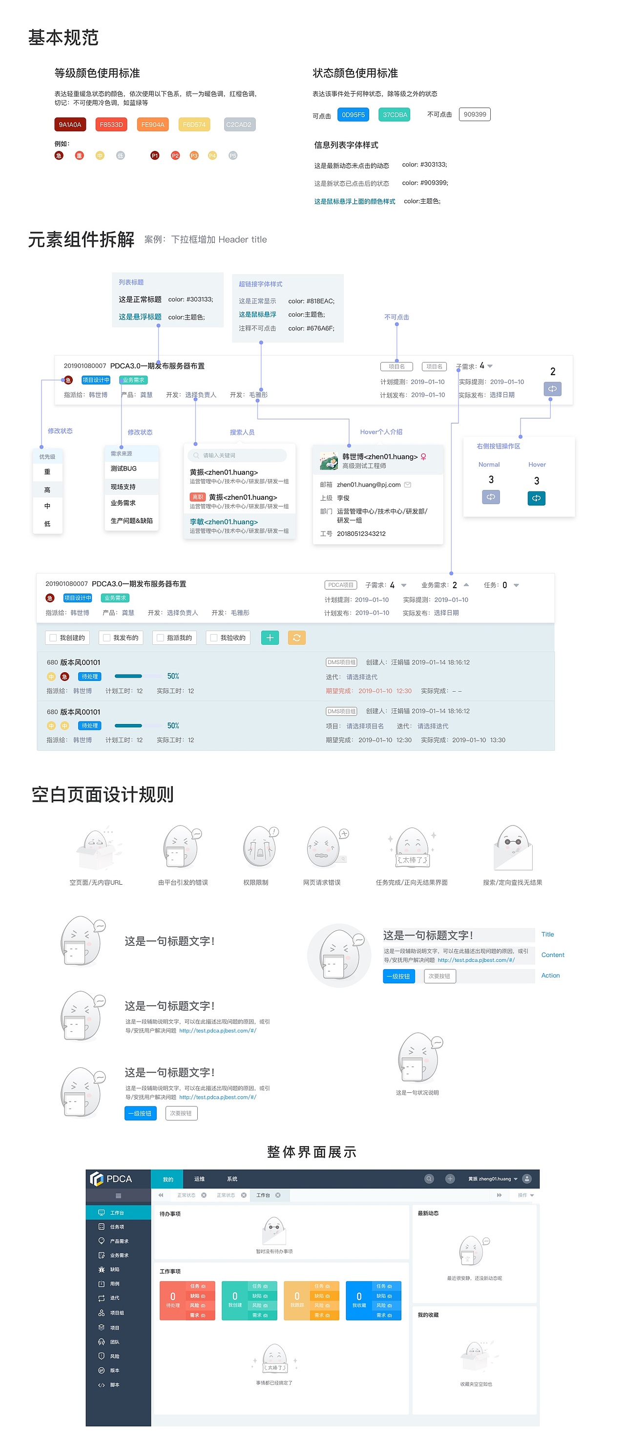 PDCA后臺(tái)管理系統(tǒng)的UI設(shè)計(jì)（圖ZMTg5MTEzMDI0） - 軟件界面 - 站酷設(shè)計(jì)師糕小糕原創(chuàng)素材 - 站酷ZCOOL