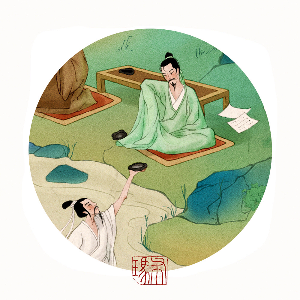 古人的游戏之曲水流觞