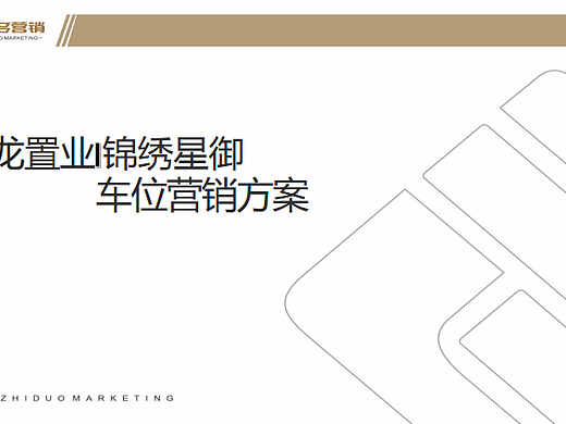 2024银龙置业锦绣星御地产项目车位营销策划案-22P