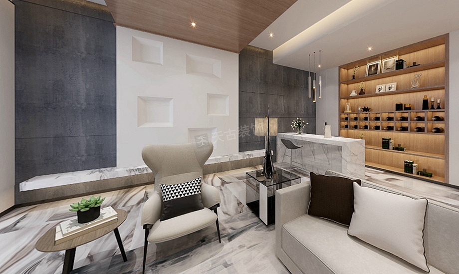 恒大麓山湖别墅户型装修丨现代简约风格设计效果图