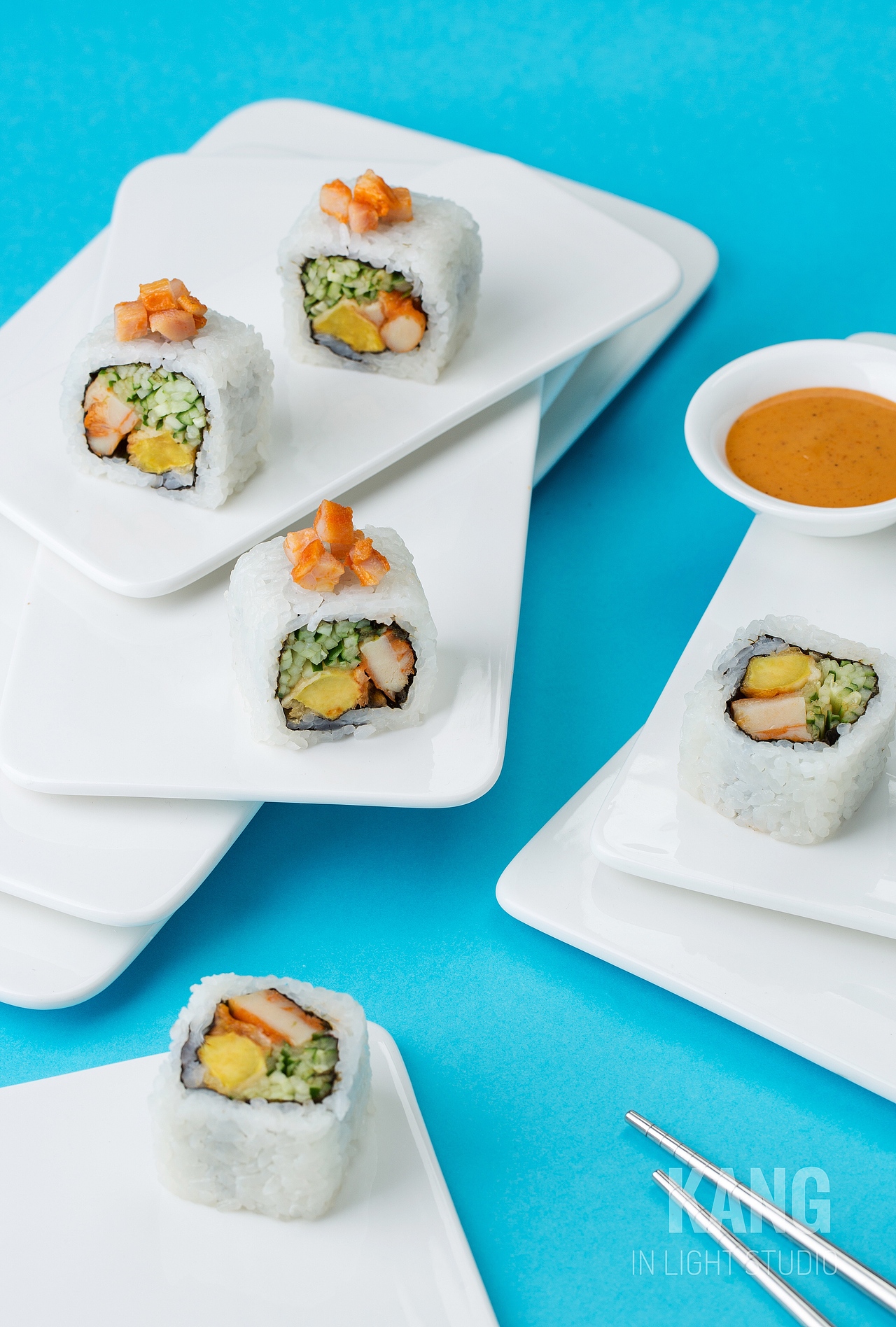 寿司创意拍摄（图ZODkzNzE0MjQ=） - 产品摄影 - 站酷设计师INLIGHT光合原创素材 - 站酷ZCOOL