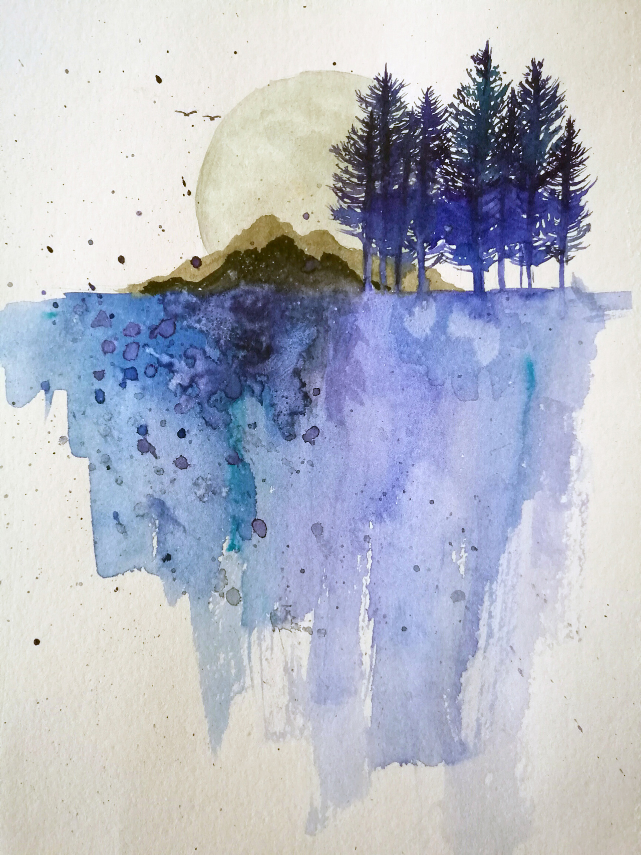 水彩小品 一幅|插画|创作习作|曲小小油画 - 原创作品 - 站酷 (zcool)