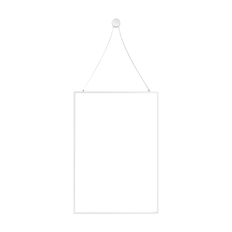 【银色镜面悬挂式卫浴镜框】美日来不锈钢卫浴配件定制