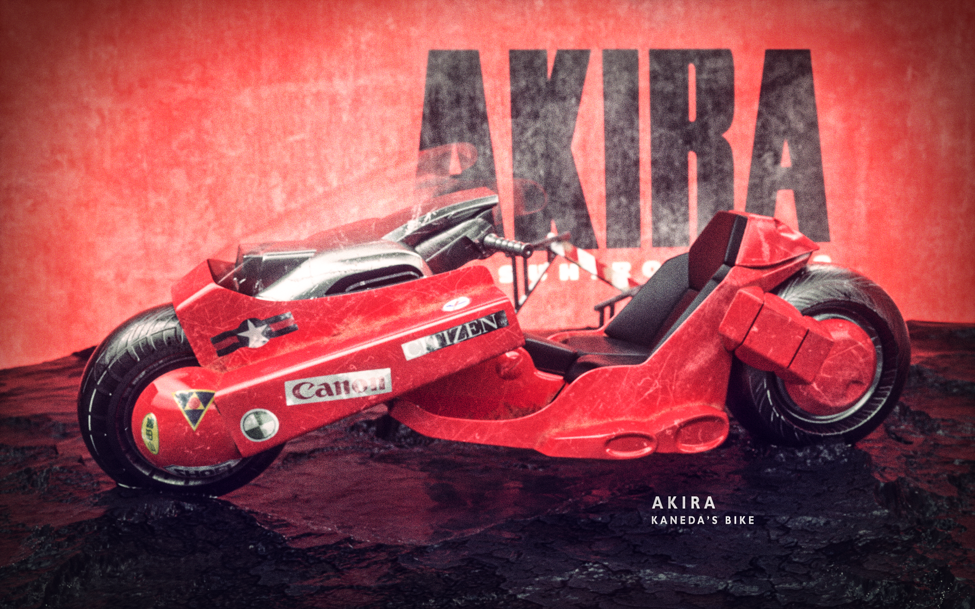 【渲染人生】阿基拉_金田摩托