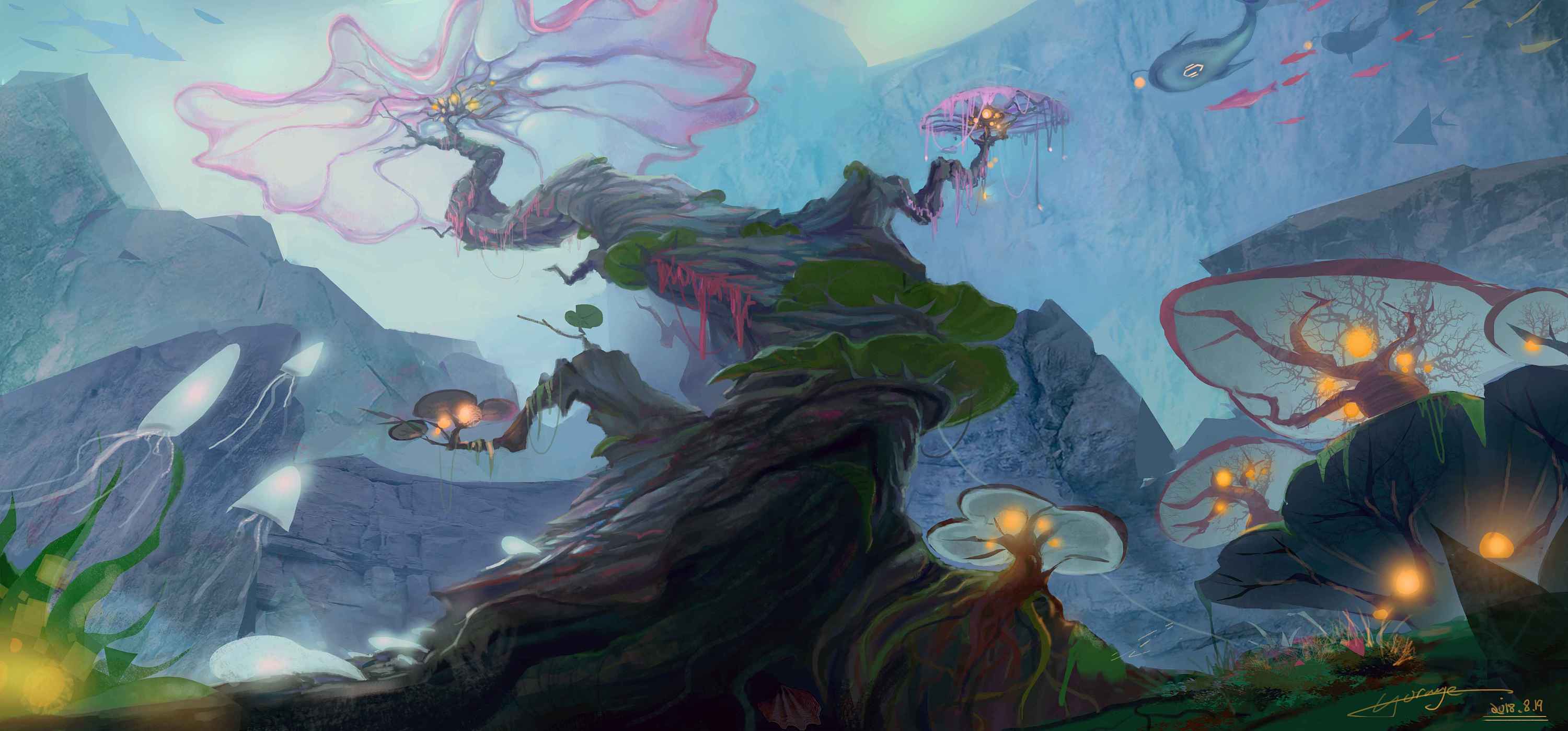 深海|插画|游戏原画|cooljay玄火 - 原创作品 - 站酷 (zcool)