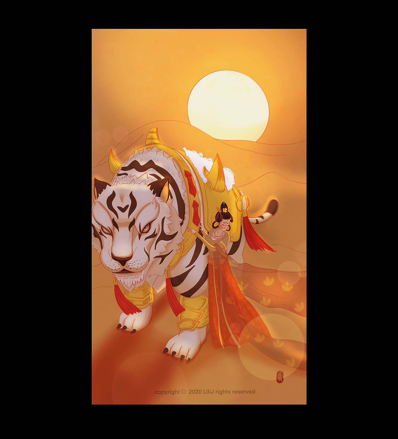 大漠白虎 日常练习（图ZMjA0NjE2ODQw） - 创作习作 - 站酷设计师栗莉辛苦原创素材 - 站酷ZCOOL