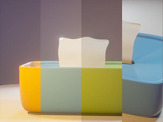 简简单单的餐巾纸盒 纯色的魅力