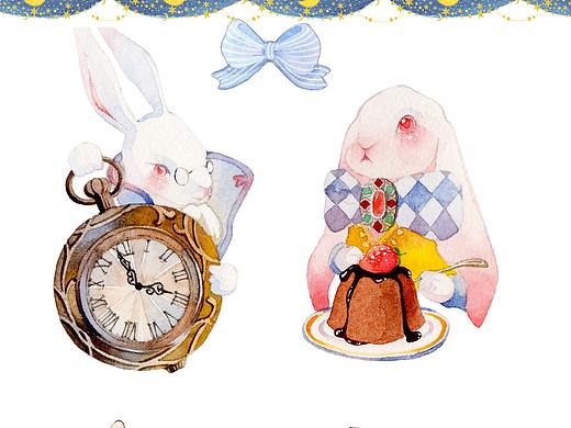 水彩系列之《爱丽丝梦游记》和纸胶带