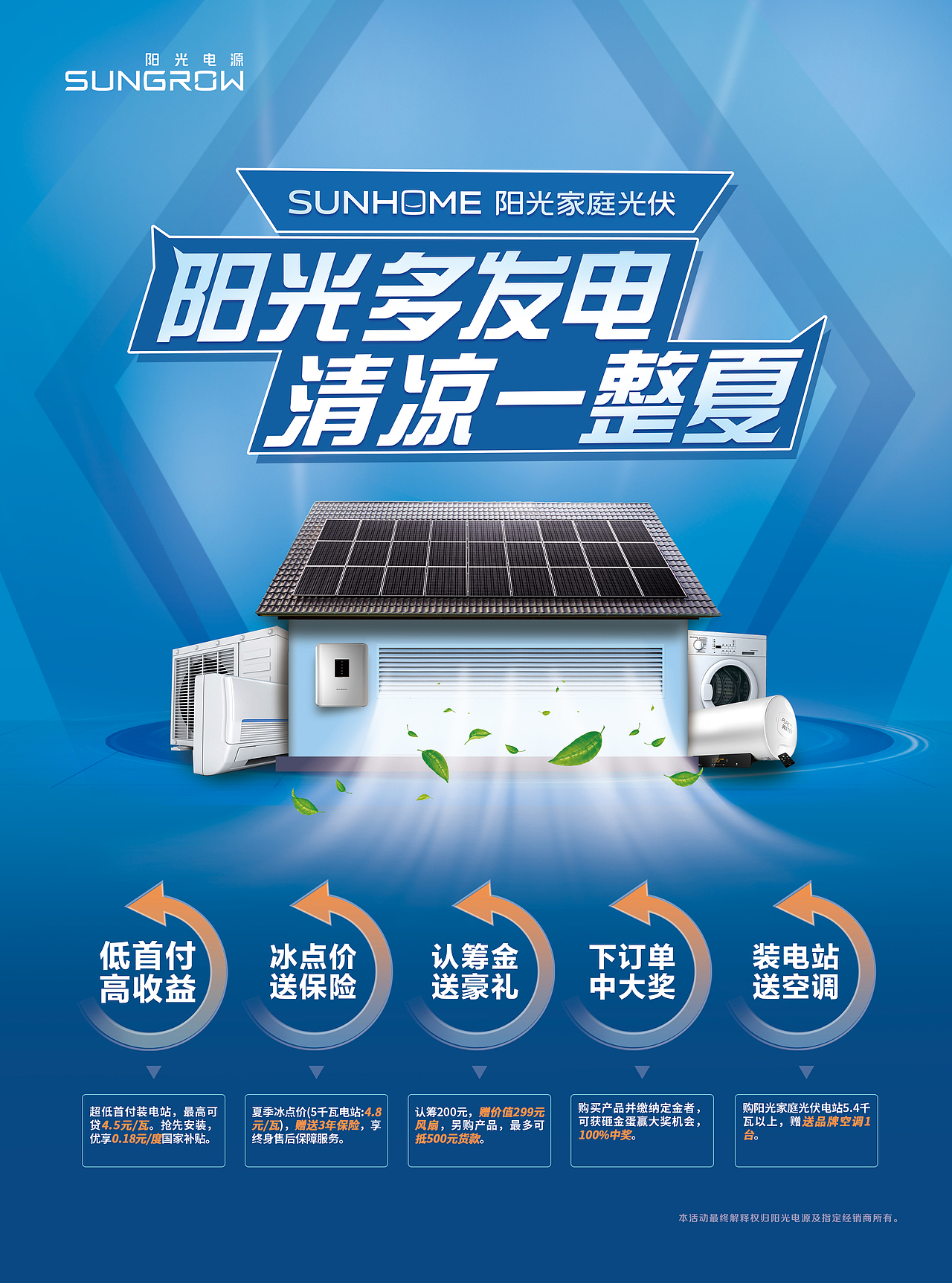 阳光电源家庭光伏活动物料|平面|宣传物料|海波视觉_原创作品-站酷