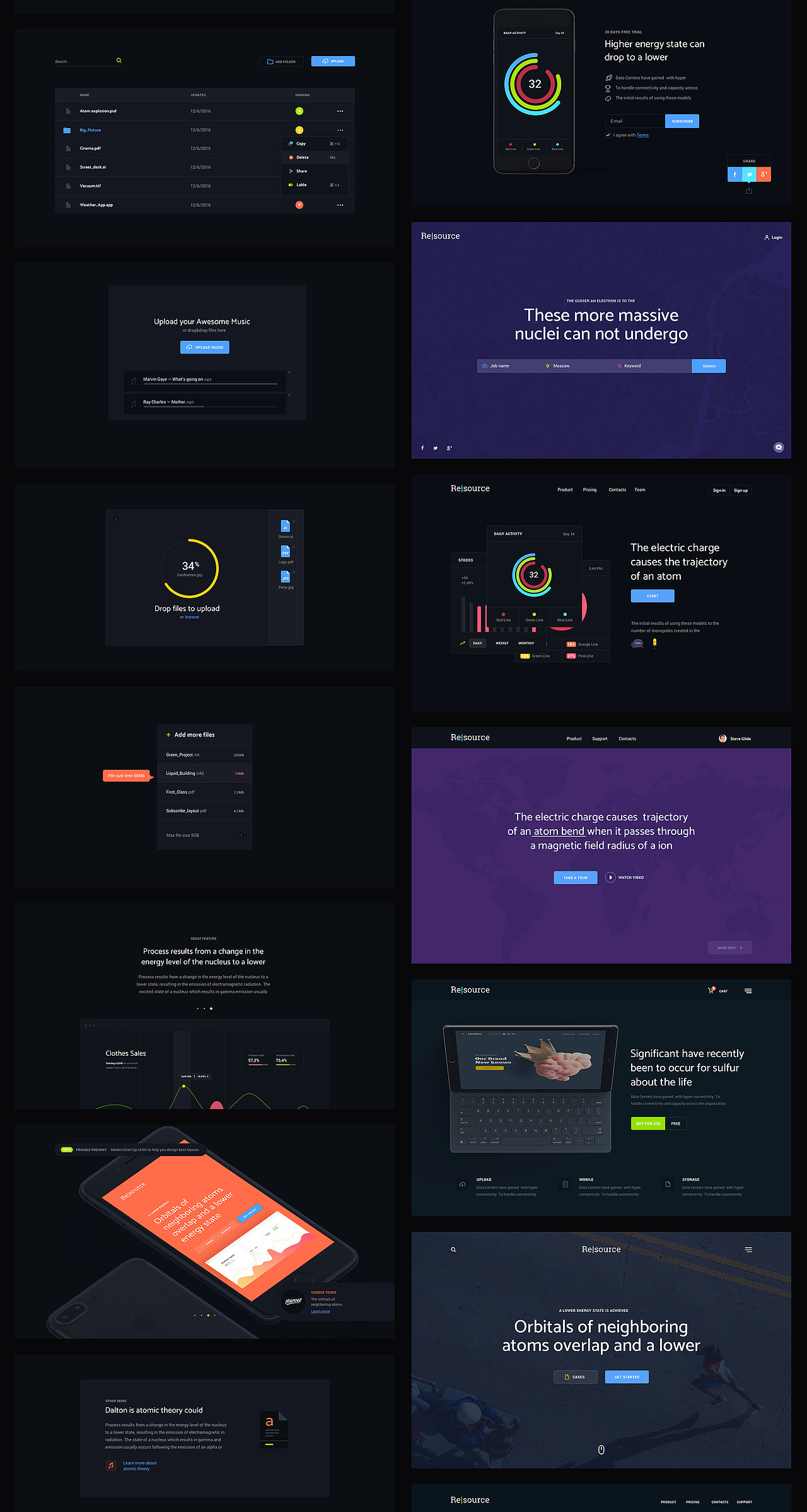 150个用于Web服务的高质量UI / UX工具包（图ZMTE2NDc0ODM2） - 软件界面 - 站酷设计师淡其素雅原创素材 - 站酷ZCOOL