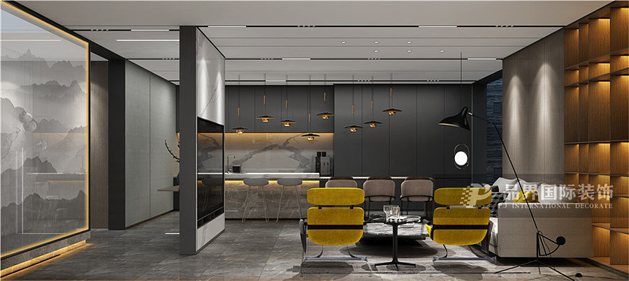 金领九如意330平叠墅现代风格装修效果图·轻奢引领品质