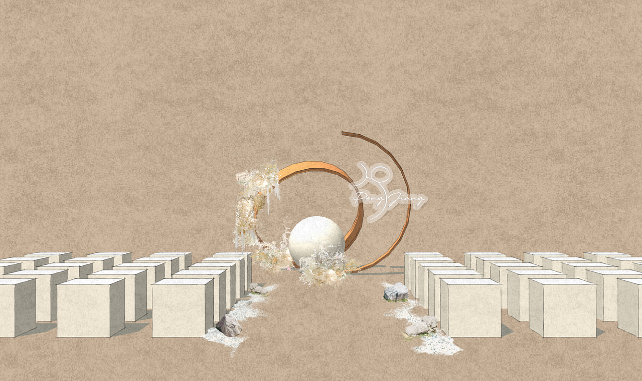 婚礼效果图（图ZMjYyNjM5MDgw） - 展陈设计 - 站酷设计师丹是彤原创素材 - 站酷ZCOOL