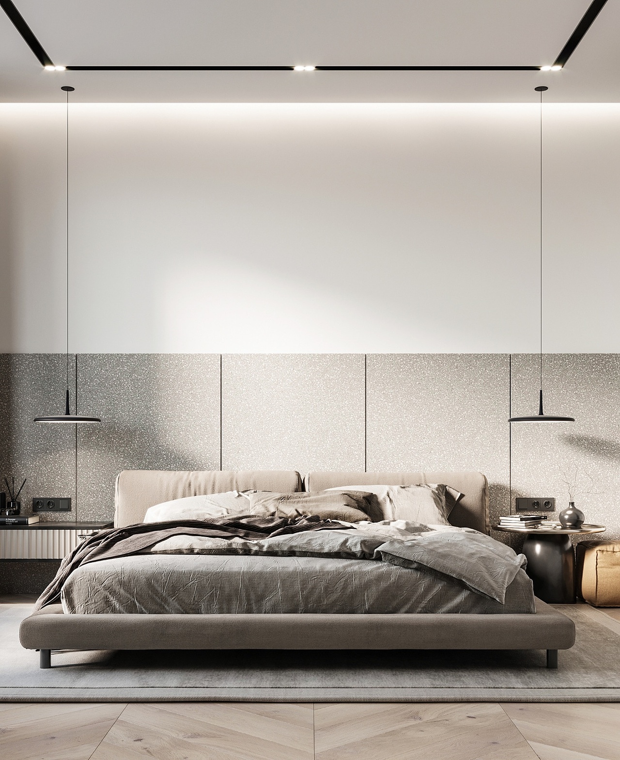 高级灰+橙色,让人百看不厌的组合