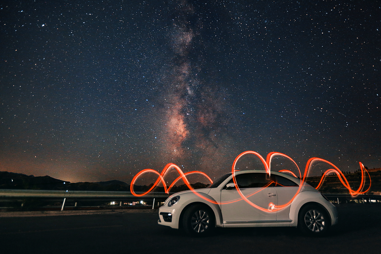 銀河下的浪漫七夕（圖ZMjY2ODI3NDgw） - 風(fēng)光攝影 - 站酷設(shè)計(jì)師好攝之徒lion原創(chuàng)素材 - 站酷ZCOOL