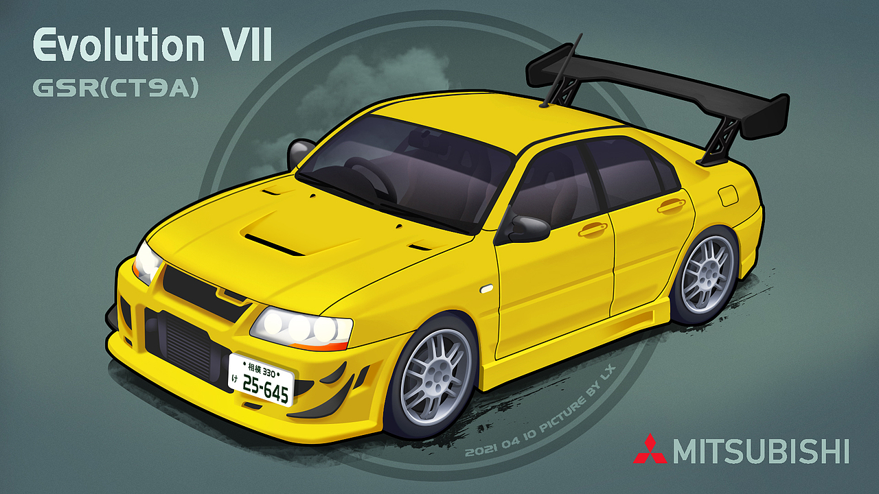 头文字d小早川座驾evolutionviigsrct9a