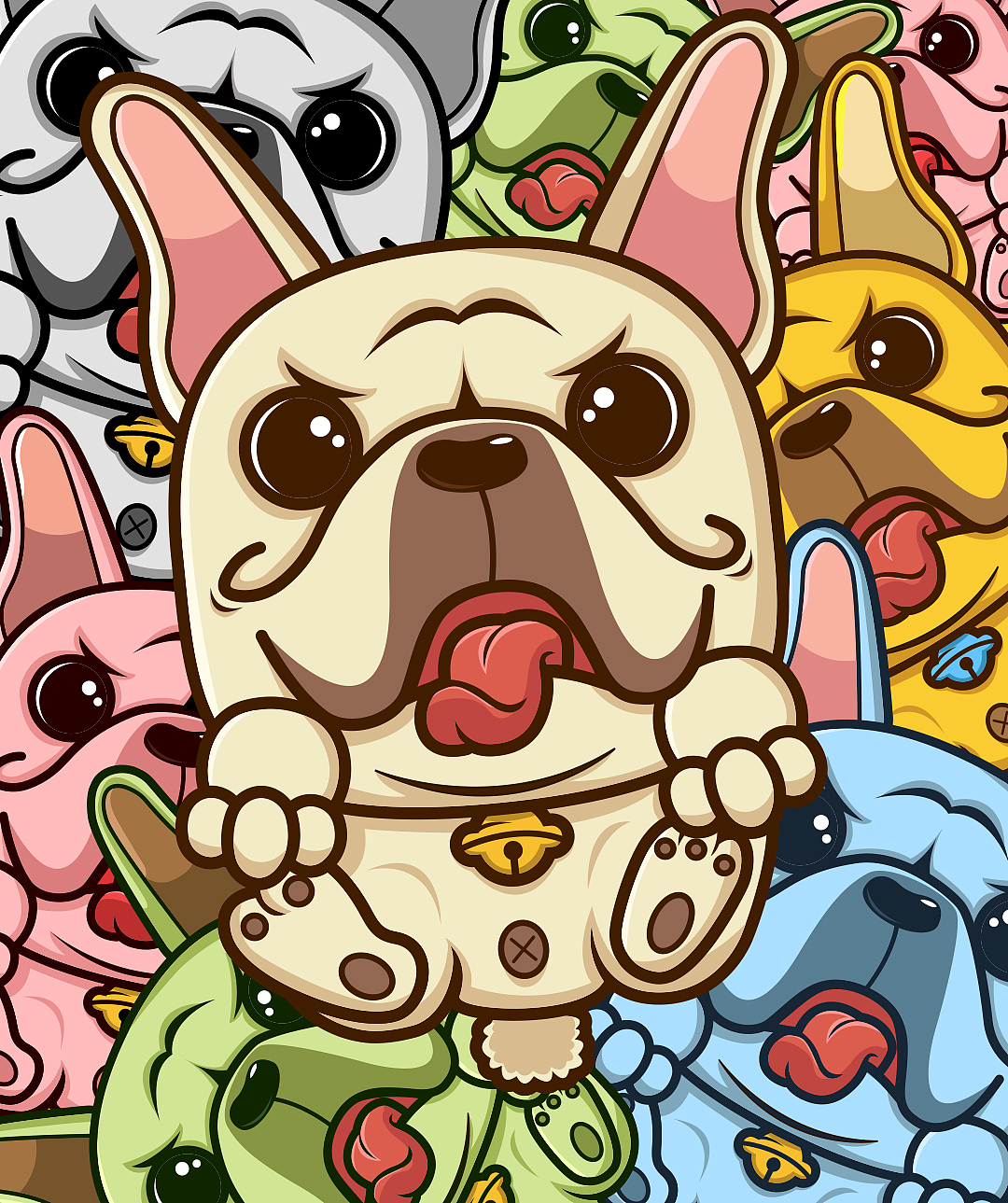 法斗插画习作（图ZMTQ2NjIyNzgw） - 创作习作 - 站酷设计师tcyt1992原创素材 - 站酷ZCOOL