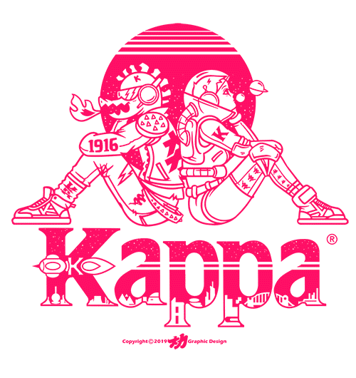 大力 X KAPPA（图ZMjIwNzE4NzA4） - 商业插画 - 站酷设计师大力工厂原创素材 - 站酷ZCOOL