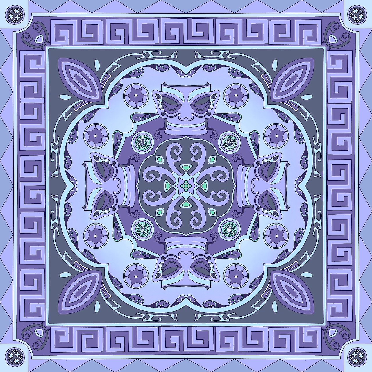 三星堆纹样设计