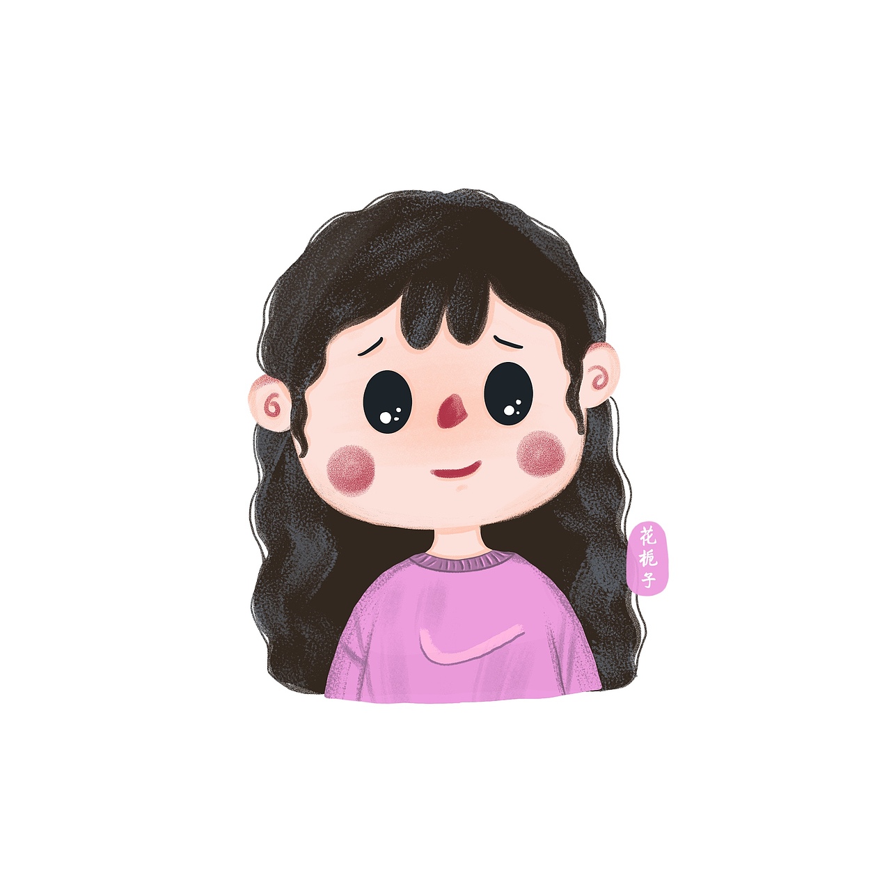 女生九连包表情头像