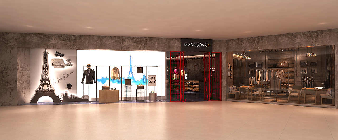 重庆财富中心玛莱丝名品集成店（图ZNzMxMzMyNjg=） - 展陈设计 - 站酷设计师SHANXINGSHEJI原创素材 - 站酷ZCOOL