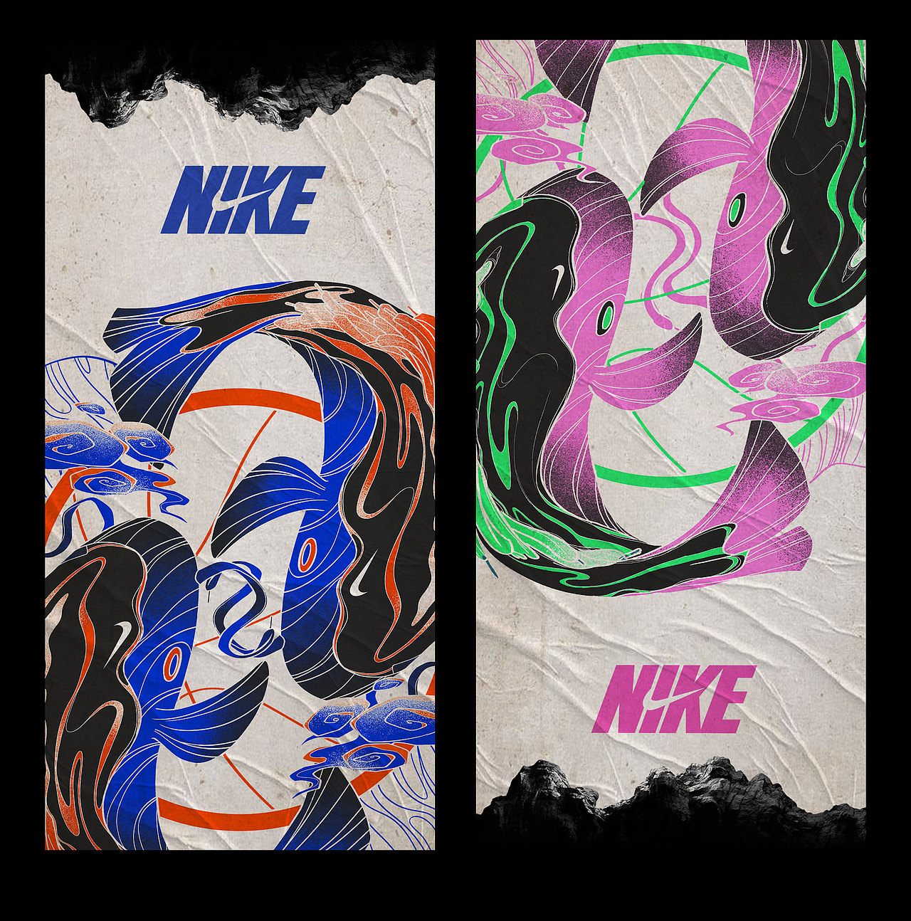 柴霖霖插画作品-NIKE-TIANJIN HYPERLOCAL × 柴霖霖