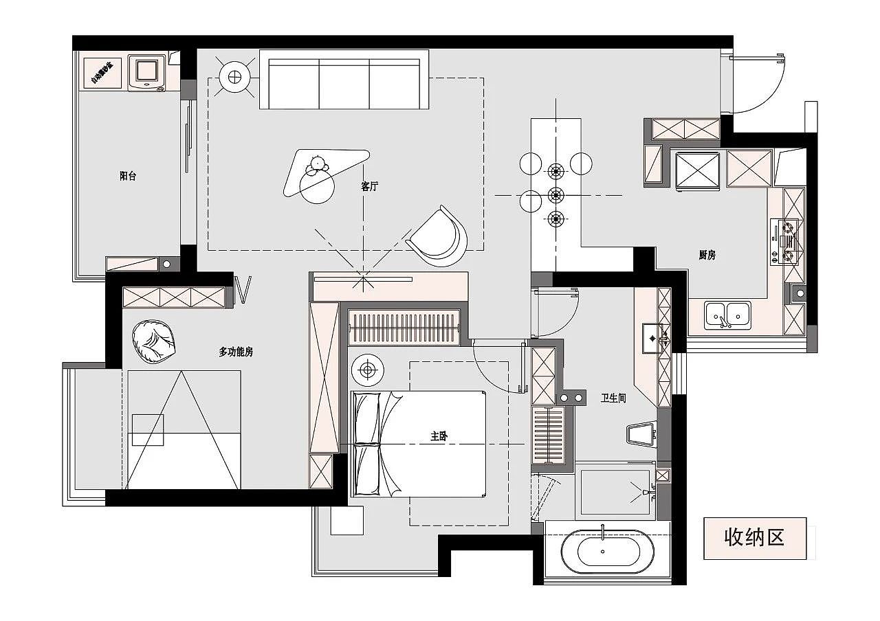 一人居•拥有大岛台梦幻卫浴的家（图ZMjE4OTk2NDIw） - 家装设计 - 站酷设计师启物设计原创素材 - 站酷ZCOOL