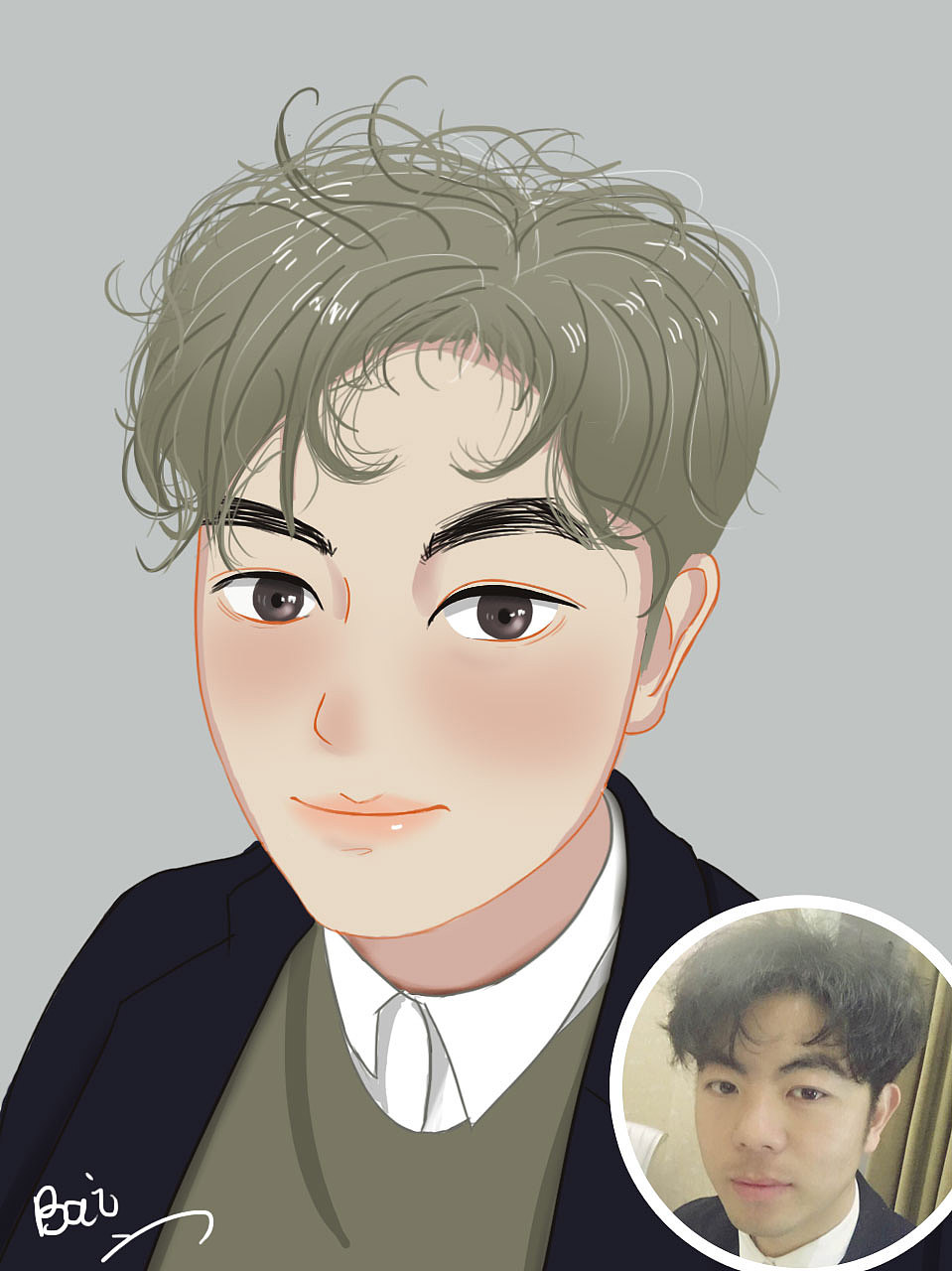 真人转漫画练习