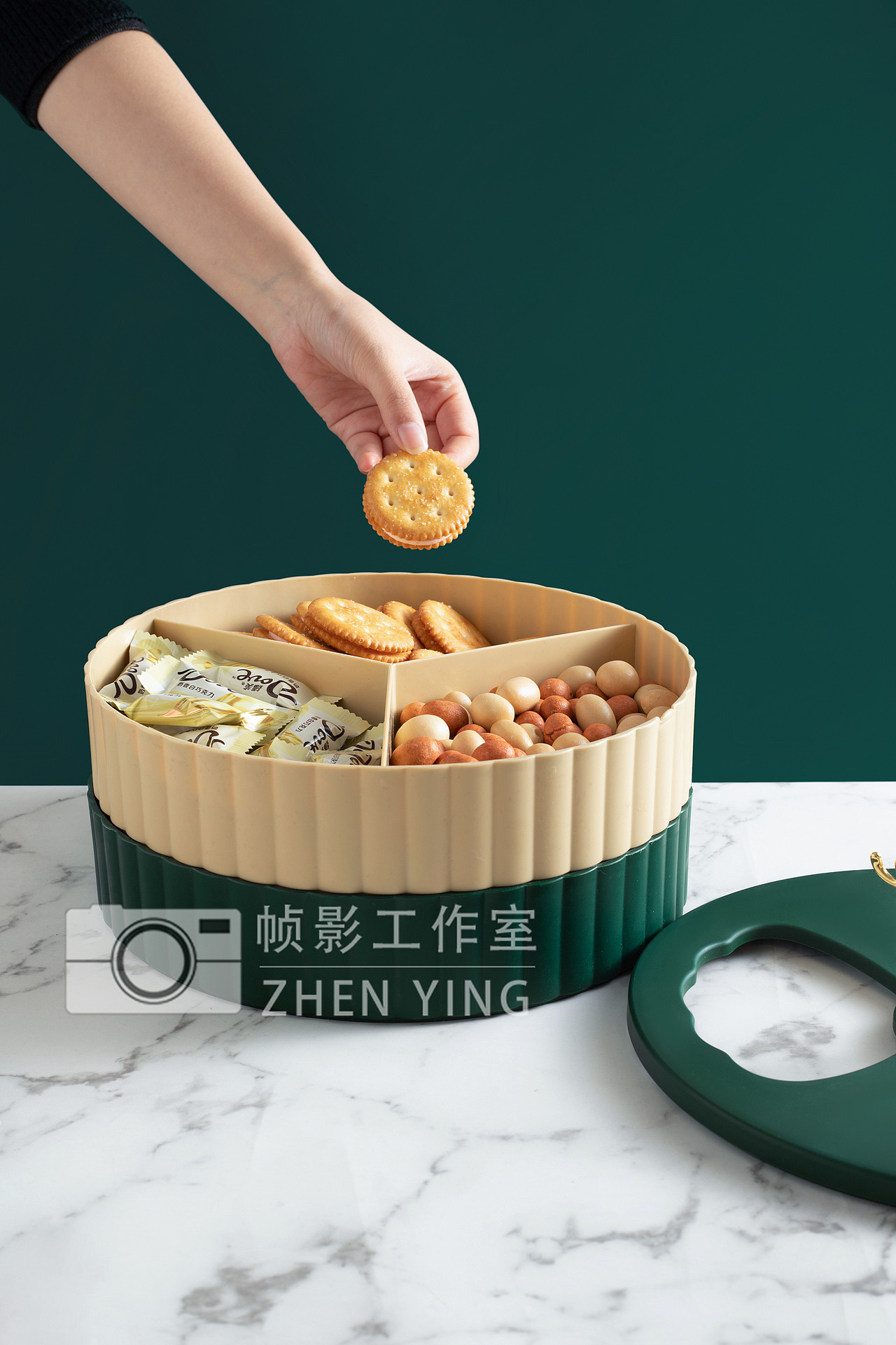 果盘零食盒坚果盒干果盒糖果盒收纳盒拍摄