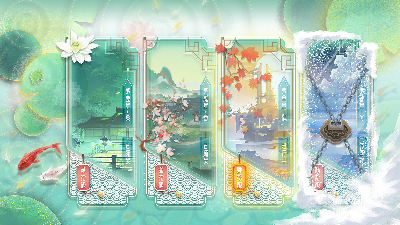 古风游戏gui界面设计(网易向)-章节选择面板