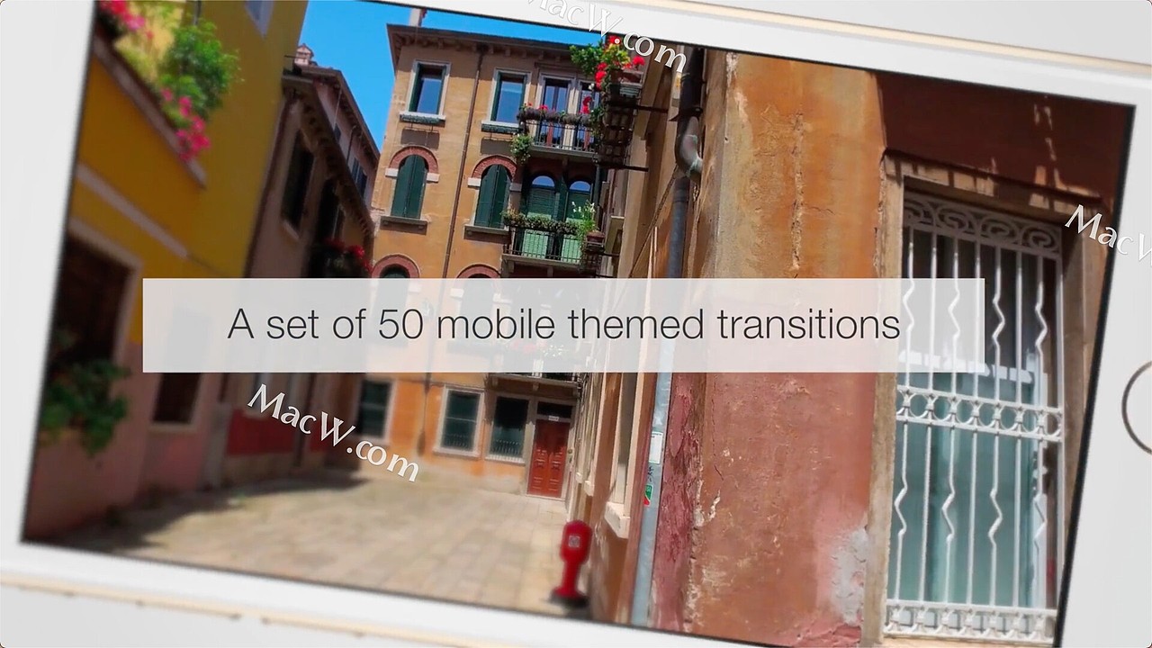 FCPX插件50个苹果手机手势切换转场mTransition Mobile
