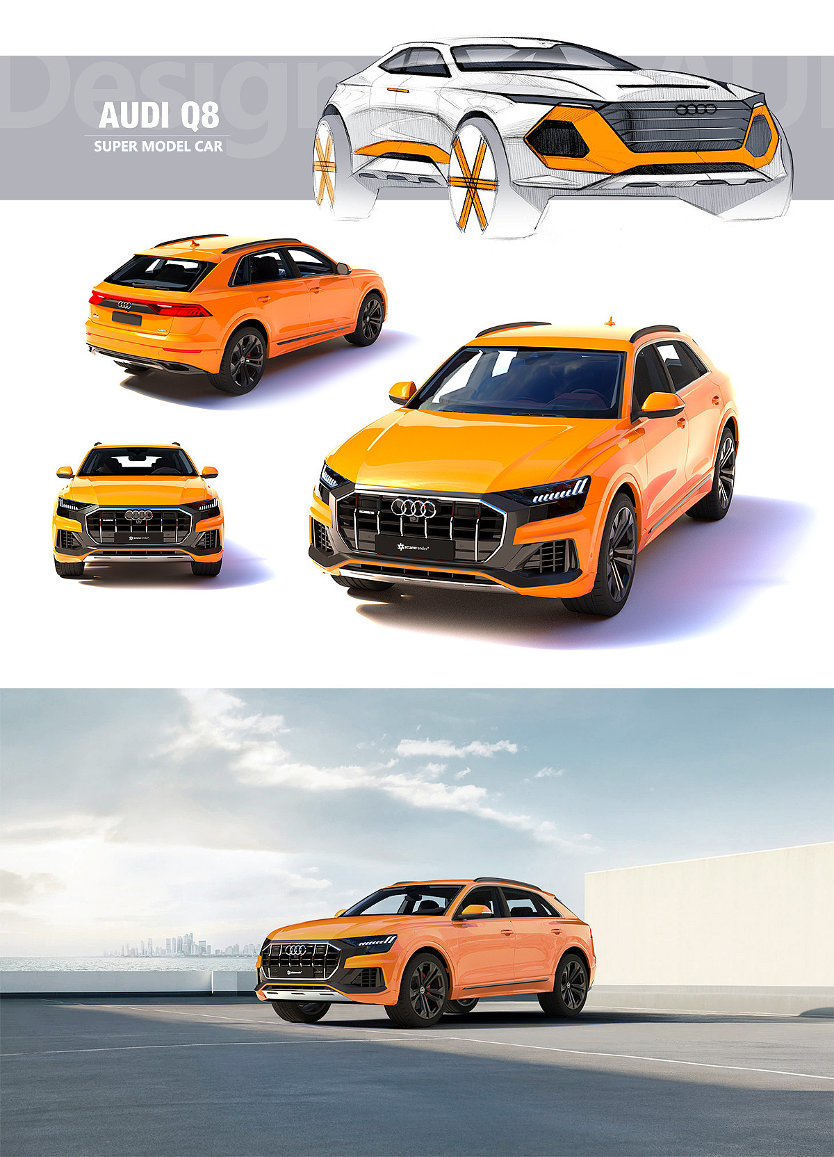 奥迪Q8 Octane练习（图ZMjkxMDIzODY0） - 机械/交通 - 站酷设计师liuweiqing1986原创素材 - 站酷ZCOOL