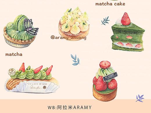 手绘甜品美食饮品