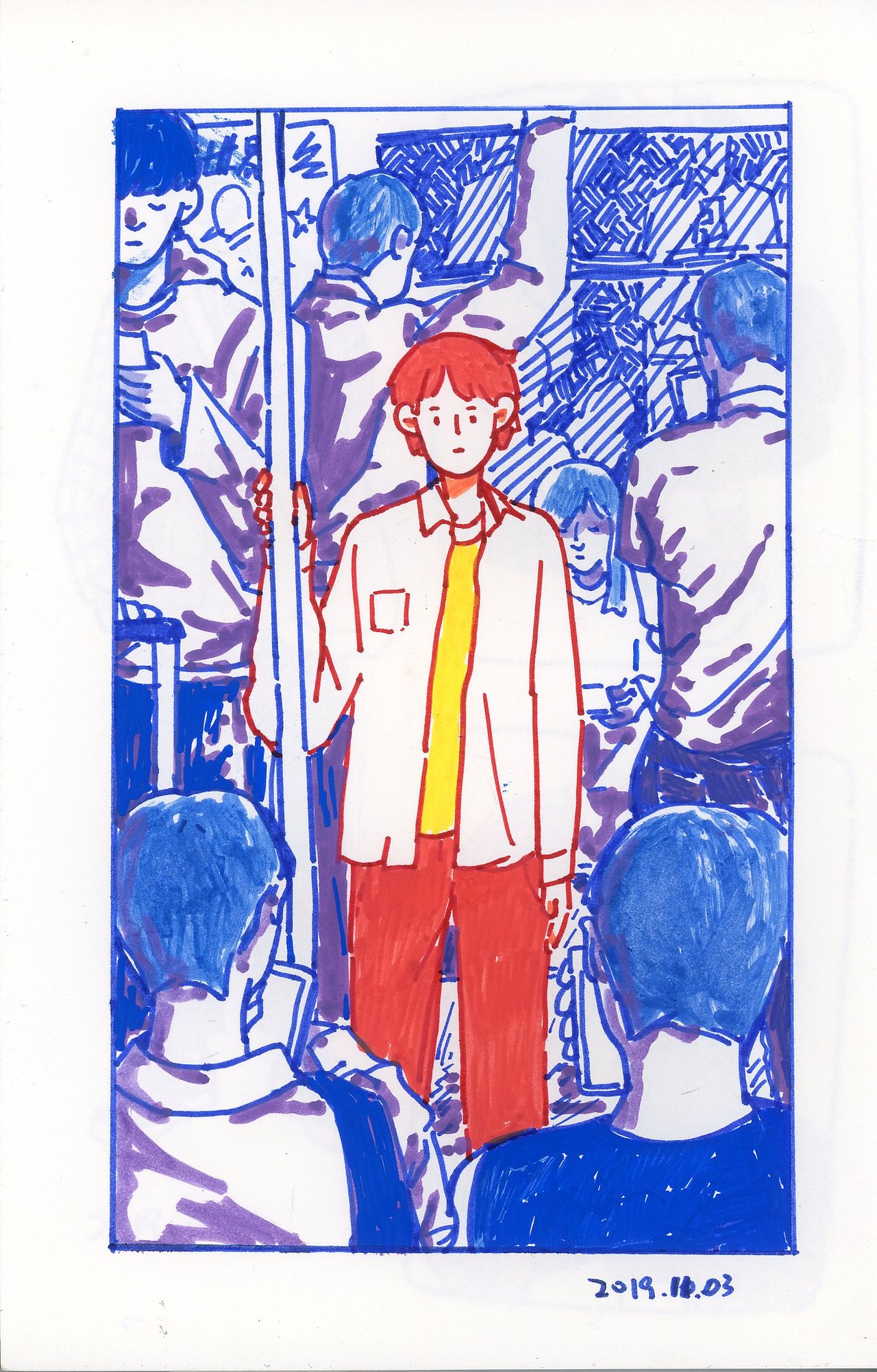 第二本 速写本（2019.9-2020.2）（图ZMjA1NjY2OTgw） - 艺术插画 - 站酷设计师巫岛叁原创素材 - 站酷ZCOOL
