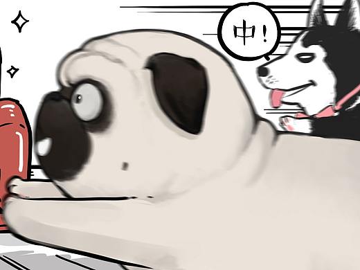 打狗问主人，主人说：“该打！”